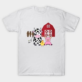 LIFE On The Farm - Cute Farm Animals Art T-Shirt